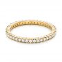 14k Yellow Gold 14k Yellow Gold Diamond Stackable Eternity Band - Flat View -  101926 - Thumbnail