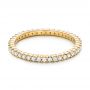 18k Yellow Gold 18k Yellow Gold Diamond Stackable Eternity Band - Flat View -  101926 - Thumbnail