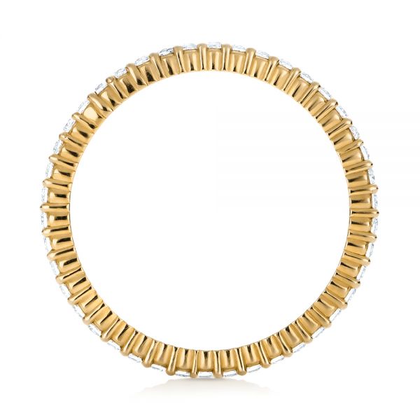 18k Yellow Gold 18k Yellow Gold Diamond Stackable Eternity Band - Front View - 101926