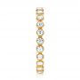 14k Yellow Gold 14k Yellow Gold Diamond Stackable Eternity Band - Side View -  101905 - Thumbnail
