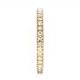 14k Yellow Gold 14k Yellow Gold Diamond Stackable Eternity Band - Side View -  101927 - Thumbnail