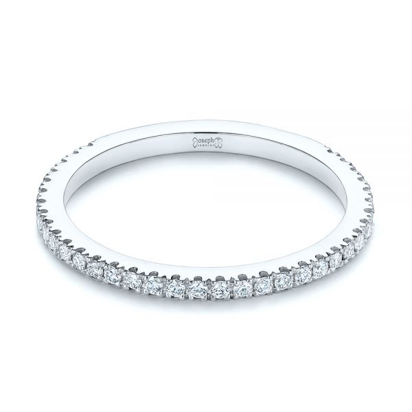  Platinum Platinum Diamond Wedding Band - Flat View -  105769