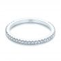 14k White Gold 14k White Gold Diamond Wedding Band - Flat View -  105769 - Thumbnail