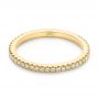 18k Yellow Gold 18k Yellow Gold Diamond Wedding Band - Flat View -  105769 - Thumbnail