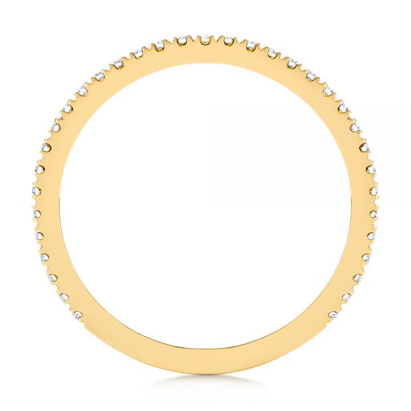 14k Yellow Gold 14k Yellow Gold Diamond Wedding Band - Front View - 105769