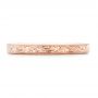 18k Rose Gold 18k Rose Gold Hand Engraved Wedding Band - Top View -  102439 - Thumbnail