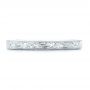  Platinum Platinum Hand Engraved Wedding Band - Top View -  102439 - Thumbnail