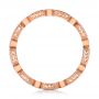 14k Rose Gold 14k Rose Gold Round And Baguette Diamond Stackable Eternity Band - Front View -  101943 - Thumbnail