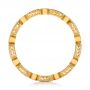 18k Yellow Gold 18k Yellow Gold Round And Baguette Diamond Stackable Eternity Band - Front View -  101943 - Thumbnail