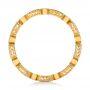 18k Yellow Gold 18k Yellow Gold Round And Baguette Diamond Stackable Eternity Band - Front View -  101943 - Thumbnail