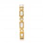 14k Yellow Gold 14k Yellow Gold Round And Baguette Diamond Stackable Eternity Band - Side View -  101943 - Thumbnail