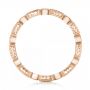 14k Rose Gold 14k Rose Gold Round And Baguette Diamond Stackable Eternity Band - Front View -  101945 - Thumbnail