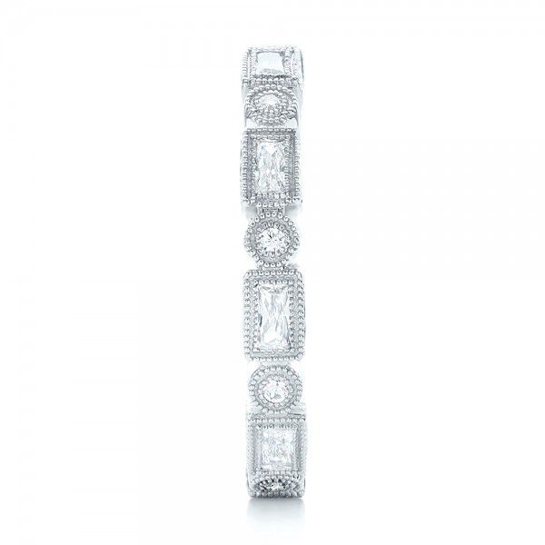 Baguette Diamond Les Points Stackable Band - M. Flynn