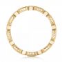 18k Yellow Gold 18k Yellow Gold Round And Baguette Diamond Stackable Eternity Band - Front View -  101945 - Thumbnail