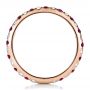 14k Rose Gold 14k Rose Gold Ruby Band With Matching Engagement Ring - Front View -  100002 - Thumbnail