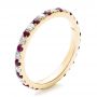 18k Yellow Gold Ruby Band With Matching Engagement Ring