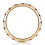 14k Yellow Gold 14k Yellow Gold Ruby Band With Matching Engagement Ring - Front View -  100002 - Thumbnail