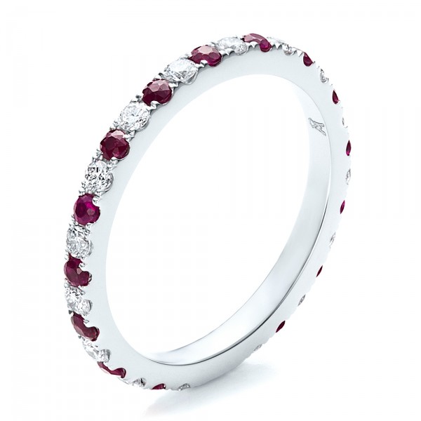 Ruby Eternity Rings For Women Ruby eternity