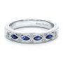 Sapphire Wedding Band With Matching Engagement Ring - Kirk Kara - Flat View -  1457 - Thumbnail