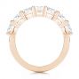 18k Rose Gold 18k Rose Gold Seven Stone Diamond Wedding Ring - Front View -  107287 - Thumbnail
