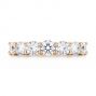 14k Rose Gold 14k Rose Gold Seven Stone Diamond Wedding Ring - Top View -  107287 - Thumbnail