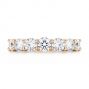 18k Rose Gold 18k Rose Gold Seven Stone Diamond Wedding Ring - Top View -  107287 - Thumbnail