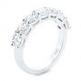 18k White Gold Seven Stone Diamond Wedding Ring - Three-Quarter View -  107287 - Thumbnail