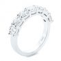 18k White Gold Seven Stone Diamond Wedding Ring - Three-Quarter View -  107287 - Thumbnail
