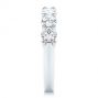 18k White Gold Seven Stone Diamond Wedding Ring - Side View -  107287 - Thumbnail