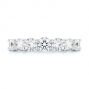 18k White Gold Seven Stone Diamond Wedding Ring - Top View -  107287 - Thumbnail