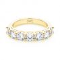 18k Yellow Gold 18k Yellow Gold Seven Stone Diamond Wedding Ring - Flat View -  107287 - Thumbnail