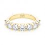 14k Yellow Gold 14k Yellow Gold Seven Stone Diamond Wedding Ring - Flat View -  107287 - Thumbnail