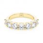 14k Yellow Gold 14k Yellow Gold Seven Stone Diamond Wedding Ring - Flat View -  107287 - Thumbnail