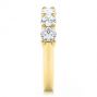 14k Yellow Gold 14k Yellow Gold Seven Stone Diamond Wedding Ring - Side View -  107287 - Thumbnail