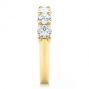 14k Yellow Gold 14k Yellow Gold Seven Stone Diamond Wedding Ring - Side View -  107287 - Thumbnail