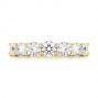 14k Yellow Gold 14k Yellow Gold Seven Stone Diamond Wedding Ring - Top View -  107287 - Thumbnail