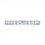 14k White Gold 14k White Gold Shared Prong Basket-set Diamond Wedding Band - Top View -  104164 - Thumbnail