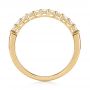 14k Yellow Gold 14k Yellow Gold Shared Prong Basket-set Diamond Wedding Band - Front View -  104164 - Thumbnail