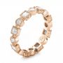 14k Rose Gold 14k Rose Gold Stackable Diamond Eternity Band - Three-Quarter View -  101875 - Thumbnail