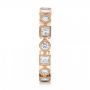 14k Rose Gold 14k Rose Gold Stackable Diamond Eternity Band - Side View -  101875 - Thumbnail