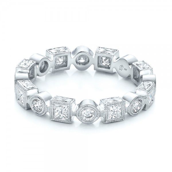  Platinum Platinum Stackable Diamond Eternity Band - Flat View -  101875