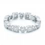 18k White Gold Stackable Diamond Eternity Band - Flat View -  101875 - Thumbnail