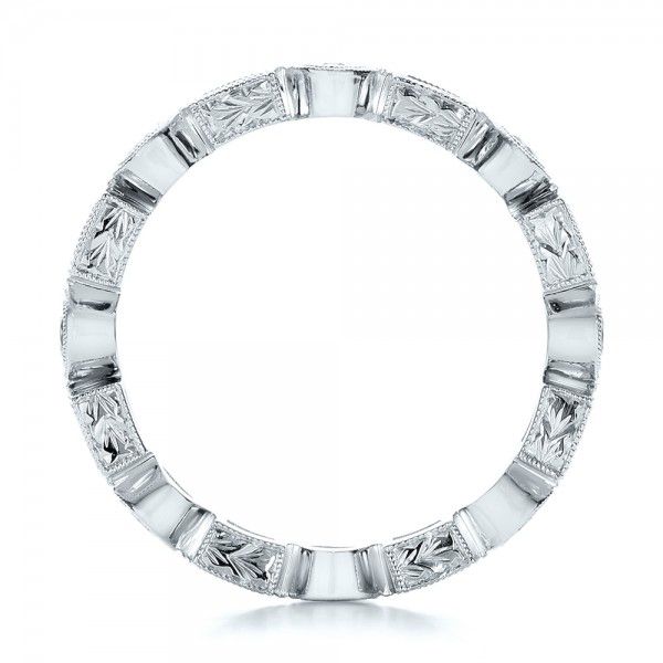  Platinum Platinum Stackable Diamond Eternity Band - Front View -  101875