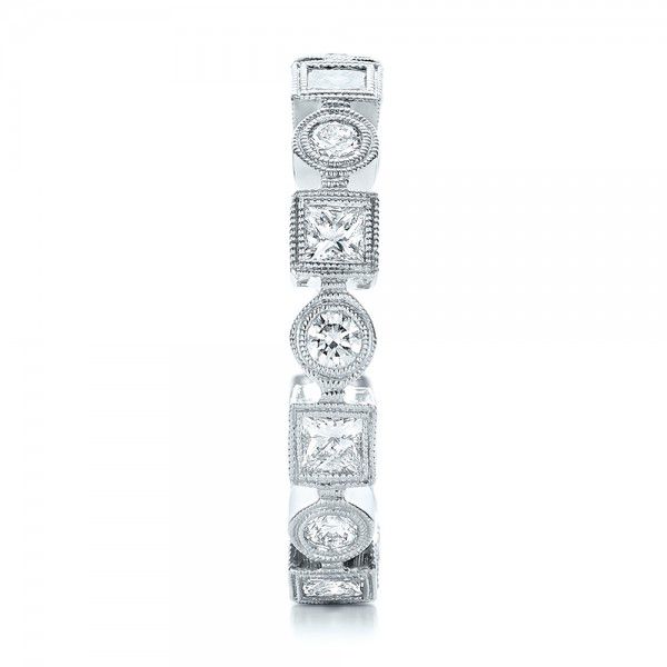  Platinum Platinum Stackable Diamond Eternity Band - Side View -  101875