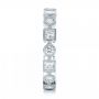 18k White Gold Stackable Diamond Eternity Band - Side View -  101875 - Thumbnail