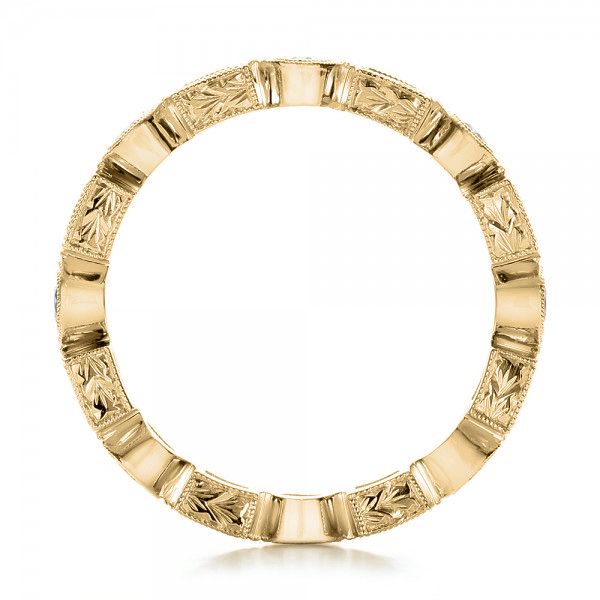 14k Yellow Gold 14k Yellow Gold Stackable Diamond Eternity Band - Front View - 101875