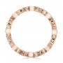 14k Rose Gold 14k Rose Gold Stackable Diamond And Blue Sapphire Eternity Band - Front View -  101874 - Thumbnail