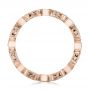 14k Rose Gold 14k Rose Gold Stackable Diamond And Blue Sapphire Eternity Band - Front View -  101874 - Thumbnail