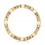 14k Yellow Gold 14k Yellow Gold Stackable Diamond And Blue Sapphire Eternity Band - Front View -  101874 - Thumbnail