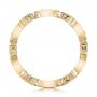 18k Yellow Gold 18k Yellow Gold Stackable Diamond And Blue Sapphire Eternity Band - Front View -  101876 - Thumbnail